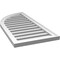 Ekena Millwork Quarter Round Top Left Surface Mount PVC Gable Vent w/ 2"W x 1-1/2"P Brickmould Frame, 18"W x 38"H GVPQL18X3802SF - alternate 5